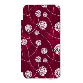 Abstraktes Blumenmuster Incipio iPhone Geldbeutel-Hülle (Folio Vorderseite)