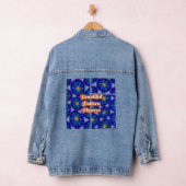 Abstraktes Blumenmuster Jeansjacke (Hangar)