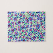 Abstraktes Blumenmuster - Jigsaw Puzzle (Horizontal)
