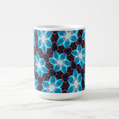 Abstraktes Blumenmuster Kaffeetasse (Mittel)