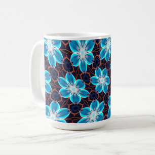 Abstraktes Blumenmuster Kaffeetasse