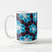Abstraktes Blumenmuster Kaffeetasse (Links)