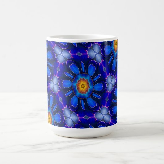 Abstraktes Blumenmuster Kaffeetasse (Mittel)