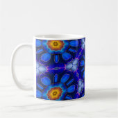 Abstraktes Blumenmuster Kaffeetasse (Links)