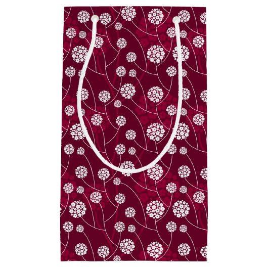 Abstraktes Blumenmuster Kleine Geschenktüte (Vorderseite)