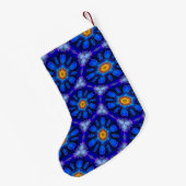 Abstraktes Blumenmuster Kleiner Weihnachtsstrumpf (Rückseite (Hängend))