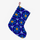 Abstraktes Blumenmuster Kleiner Weihnachtsstrumpf (Vorderansicht (hängend))