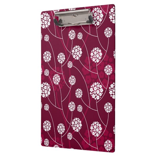 Abstraktes Blumenmuster Klemmbrett (Links)