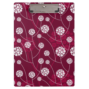 Abstraktes Blumenmuster Klemmbrett