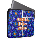 Abstraktes Blumenmuster Laptopschutzhülle (Vorne Rechts)