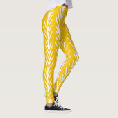Abstraktes Blumenmuster Leggings (Rechts)