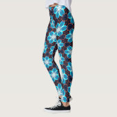 Abstraktes Blumenmuster Leggings (Links)