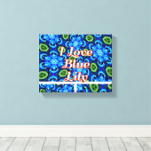 Abstraktes Blumenmuster Leinwanddruck (Insitu (Holzboden))