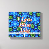 Abstraktes Blumenmuster Leinwanddruck (Vorderseite)