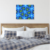 Abstraktes Blumenmuster Leinwanddruck (Insitu (Schlafzimmer))