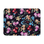 Abstraktes Blumenmuster Magnet (Horizontal)