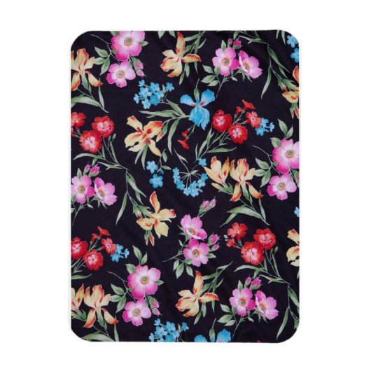 Abstraktes Blumenmuster Magnet (Vertikal)