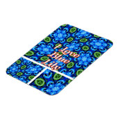 Abstraktes Blumenmuster Magnet (Linke Seite)