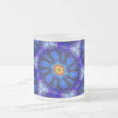 Abstraktes Blumenmuster Mattglastasse (Mittel)