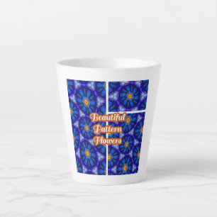 Abstraktes Blumenmuster Milchtasse