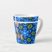 Abstraktes Blumenmuster Milchtasse (Rechte Ecke)