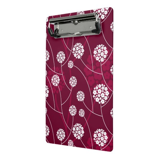 Abstraktes Blumenmuster Mini Klemmbrett (Gewinkelt2)