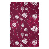 Abstraktes Blumenmuster Mini Klemmbrett (Rückseite)