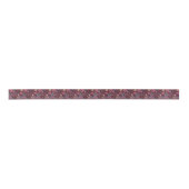 Abstraktes Blumenmuster mit Vögeln Satinband (Vorderseite)