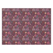 Abstraktes Blumenmuster mit Vögeln Tischdecke (Vorderseite (Horizontal))