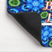 Abstraktes Blumenmuster Mousepad (Ecke)