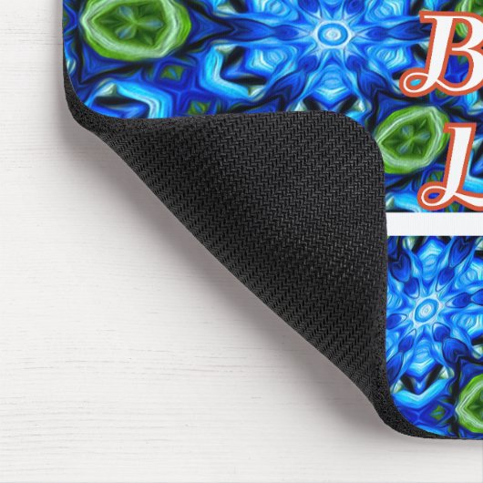 Abstraktes Blumenmuster Mousepad (Ecke)