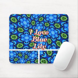 Abstraktes Blumenmuster Mousepad