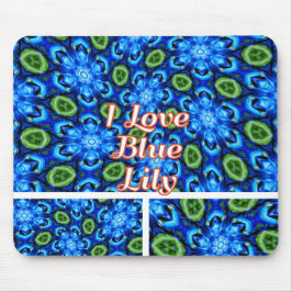 Abstraktes Blumenmuster Mousepad