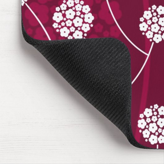 Abstraktes Blumenmuster Mousepad (Ecke)