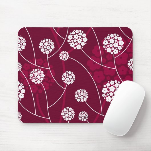 Abstraktes Blumenmuster Mousepad (Mit Mouse)