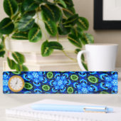 Abstraktes Blumenmuster Namensplakette