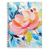 Abstraktes Blumenmuster Notizblock (Vorderseite)