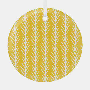 Abstraktes Blumenmuster Ornament Aus Glas