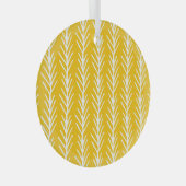Abstraktes Blumenmuster Ornament Aus Glas (Vorderseite Rechts)