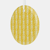 Abstraktes Blumenmuster Ornament Aus Glas (Vorderseite links)