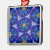 Abstraktes Blumenmuster Ornament Aus Metall (Links)