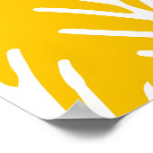 Abstraktes Blumenmuster Poster (Ecke)