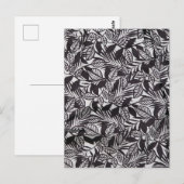 Abstraktes Blumenmuster Postkarte (Vorne/Hinten)