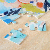 Abstraktes Blumenmuster Puzzle (Seite)