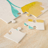 Abstraktes Blumenmuster Puzzle (Seite)