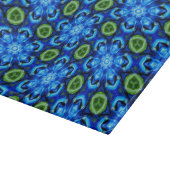 Abstraktes Blumenmuster Schneidebrett (Ecke)