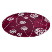 Abstraktes Blumenmuster Schneidebrett (Ecke)