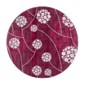 Abstraktes Blumenmuster Schneidebrett (Vorderseite)
