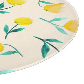 Abstraktes Blumenmuster Schneidebrett (Ecke)