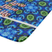 Abstraktes Blumenmuster Schneidebrett (Ecke)